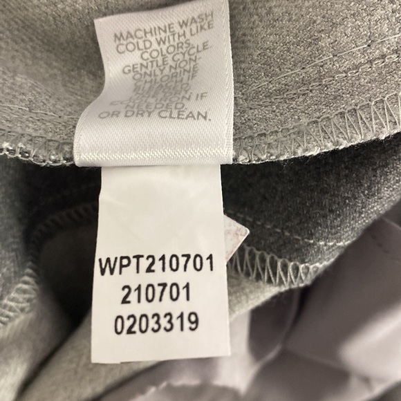 J. JILL Gray Dress Pants Tuxedo Stripe Straight Leg Size 16 NWT - Picture 7 of 7